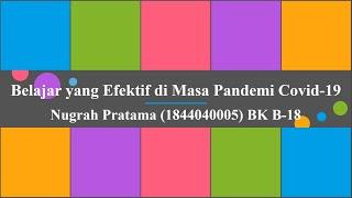 Media Layanan BK Klasikal RPL Daring - Belajar yang Efektif di Masa Pandemi Covid-19