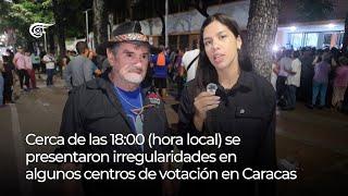 Se presentaron irregularidades en algunos centros de votación en Caracas