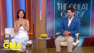 Jeremy Jordan Eva Noblezada talk ‘The Great Gatsby’