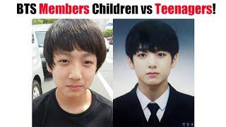 BTS Members Children vs Teenagers