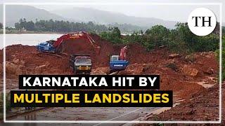 Karnataka hit by multiple landslides car buried under mud