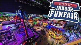 Indoor Funfair Liverpool December 2023  Full Line Up Tour and On Ride POVs