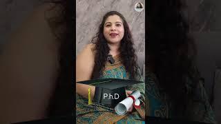 #shorts  Is Bits Pilani PhD recognized ? Part-1  All about Phd by Dr. Ritika Gauba