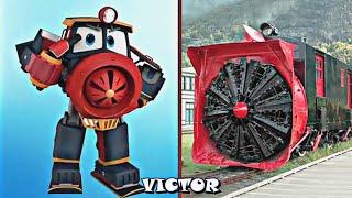 Robot Trains Characters in real life #cartoon