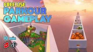 Minecraft Line Parkour Gameplay Free to Use No Copyright