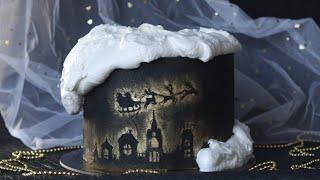 ПРОСТОЙ НОВОГОДНИЙ ДЕКОР ТОРТА 2022 Christmas cake decor