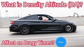 What is DA Density Altitude and how does it effect a cars performance?