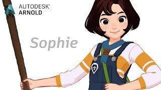 Arnold tutorial - Rendering Sophie using the toon shader in MtoA