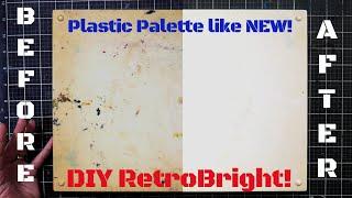 How to Make Old Yellowed Plastic Look Like New 25+ Year Old Watercolor Palette Retrobright