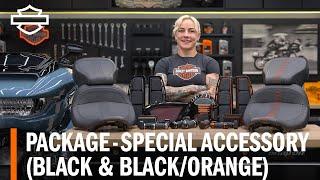 Harley-Davidson Black & BlackOrange Special Accessory Package Overview