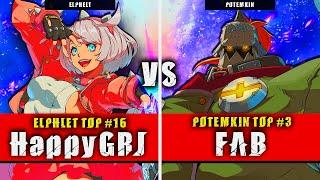 GGST  HappyGRJ Elphelt VS FAB Potemkin  Guilty Gear Strive High level gameplay