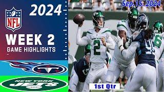 Tennessee Titans Vs. New York Jets WEEK 2 Game highlights  NFL Season Today