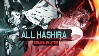 All Hashira - Kimetsu No Yaiba POWER LEVELS UPDATED VERSION 60FPS SPOILERS