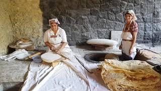 Lavash - Armenian Flat Bread Traditional Bread Making