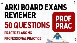 Arki Board Exam Review  Professional Practice  Architect Licensure Exam