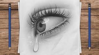 Eye Drawing How To Draw a Realistic Eye  Crying Eye Drawing Tutorial