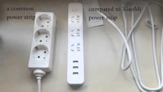 XiaoMi power strip with 3 usb charging ports from GearBest.com