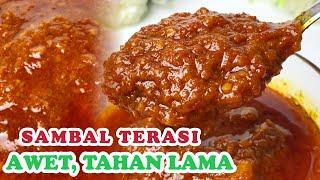 RESEP SAMBAL TERASI ENAK DAN TAHAN LAMA - AWET BERBULAN BULAN TANPA PENGAWET