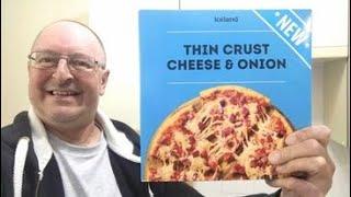 *NEW* Iceland Thin Crust Cheese & Onion Pizza  Only £1  Budget Food Review