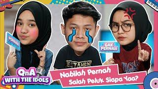 Salma Jatuh Di Depan Umum? Hingga Nabilah Pernah Salah Peluk Ayahnya  QnA With Idol  Episode 4