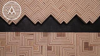 NEW Patterned Plywood Designs  Alpine Descending Square Square Weave and Double Weave