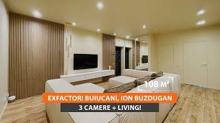Apartament de vânzare 3 camere+living. Exfactor Buiucani str. Ion Buzdugan  Acces Imobil