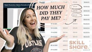 HOW MUCH I MADE FROM SKILLSHARE IN A YEAR with only one class