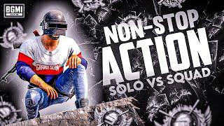 Non-Stop Action • SOLO VS SQUAD • BGMI • iPhone 13