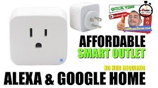 THE MOST AFFORDABLE WiFi Smart Mini Outlet - NO HUB ALEXAGOOGLE HOME