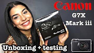 Canon G7X Mark iii unboxing + Video Test 2020