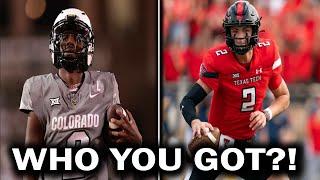 MattBeGreats Prediction for #20 Colorado vs Texas Tech