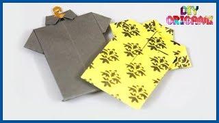 How To Make Origami Paper Shirts - DIY Paper Shirts