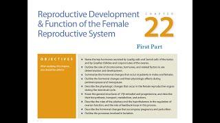 Female sex hormones Physiology II Ganong Chapter 22