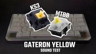 Gateron Yellow KS3  Stock vs Lubed & Filmed  Comparison with Milky Yellow and other linears