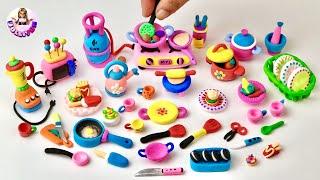 Amazing technique make kitchen set with polymer clay  Miniature clay kitchen set   Dolliyon