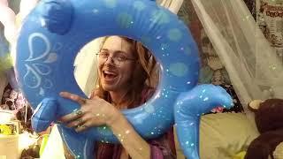 WATCH ME Inflate My Blue Whale Pool Ring Summer Fun With Gravite56