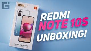 Redmi Note 10S Unboxing Hands-on  Helio G95  AMOLED  33W  64MP Quad camera