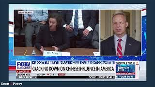 China is undermining America and Americans are literally paying for it. - Rep. Scott Perry