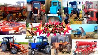 Arzon Traktorlar 4.Iyul.2024 Belarus Mtz Ttz T40 T16 Turbo kombayin Diskiviy Kasilka Kir-1.5 Kuf-1.8