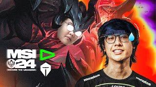 BRAZIL vs THE BEST TOP LANER IN THE WORLD  LLL vs TES  IWD MSI 2024