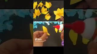 How to make Sonchafa flower with craft paper #3dflowers #flowercraft #origamiflower