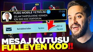 OHA 1000 TANE MESAJ KUTUSU FULLEYEN ÖZEL KOD GELDİ BEDAVA PUBG Mobile