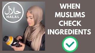 When Muslims Check Ingredients #shorts