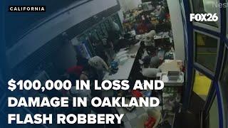 Flash mob causes $100000 in damages at Oakland gas station