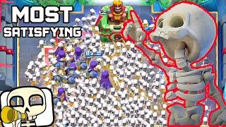 Clash Royale Unstoppable Skeleton Swarm - Most Satisfying Skeleton Attack