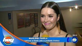 Marlene Favela a punto de romper en llanto frente a las cámaras  Hoy