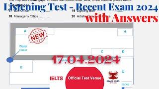 IELTS Listening Actual Test 2024 with Answers  17.04.2024