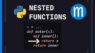 Functions within functions closures and variable scopes in Python