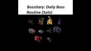 Tibia 2022 Bosstiary My Daily Boss Routine Solo