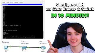 Configure SSH in 10 Minutes  CCNA Packet Tracer Router & Switch SSH Configuration Tutorial